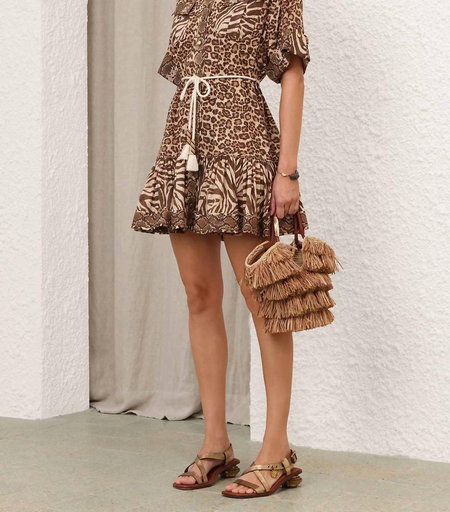Zimmermann - Wanderlust Lantern Mini Dress