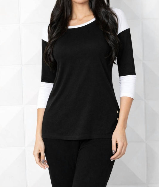 French Kyss - Baseball T Blouse