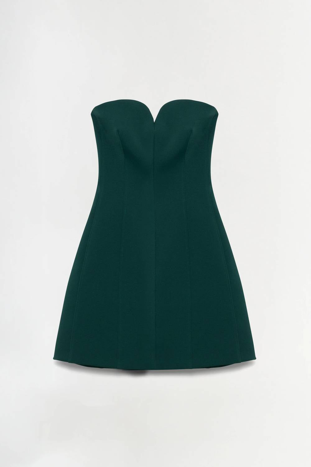 SIMKHAI Devon Mini Dress in emerald - women's dress - detail view