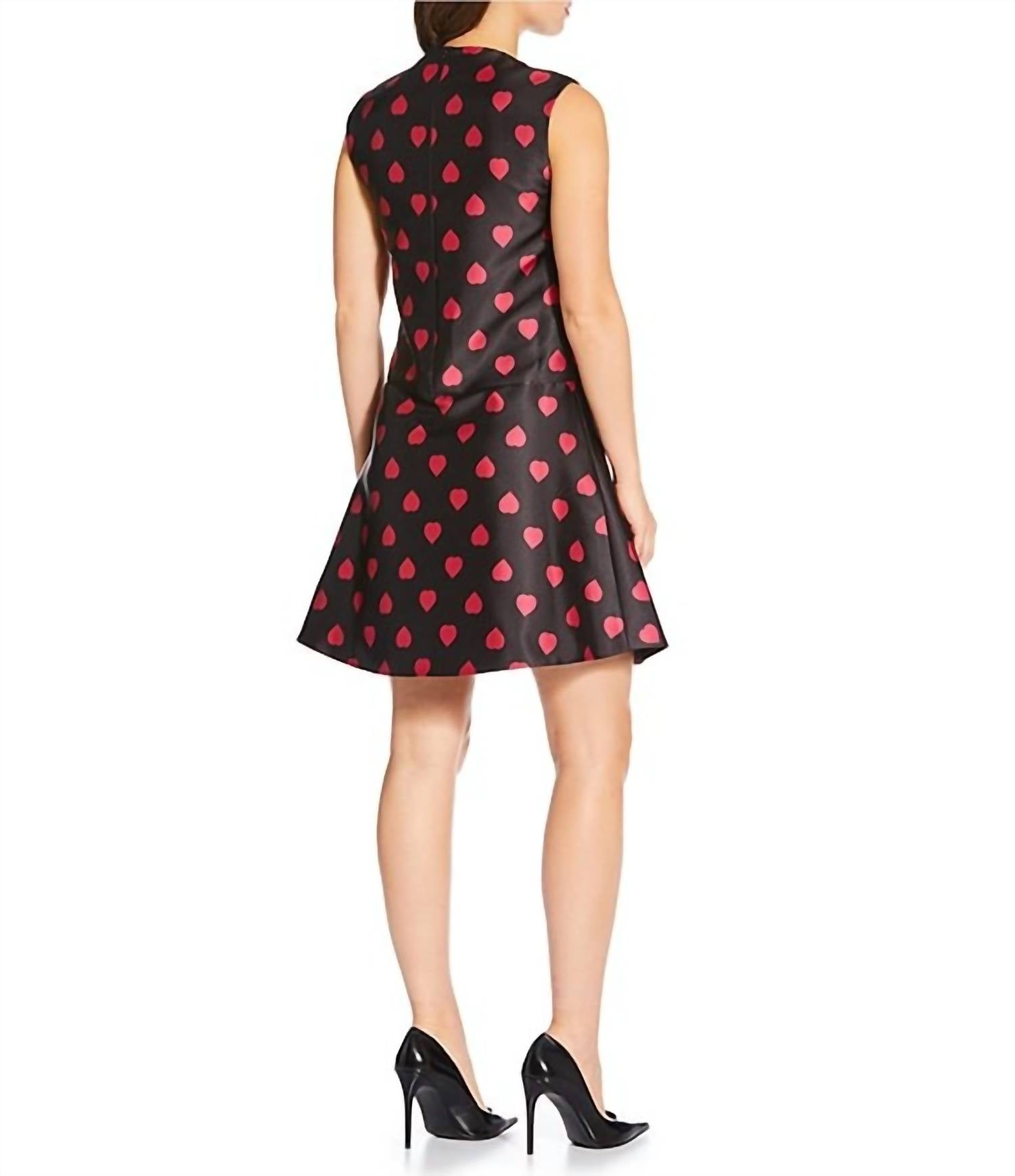 TARA JARMON Rumba Mini Dress in noir - women's dress - detail view