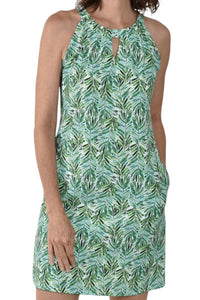 Southwind Charleston Dress in jungle - women's dress - detail view