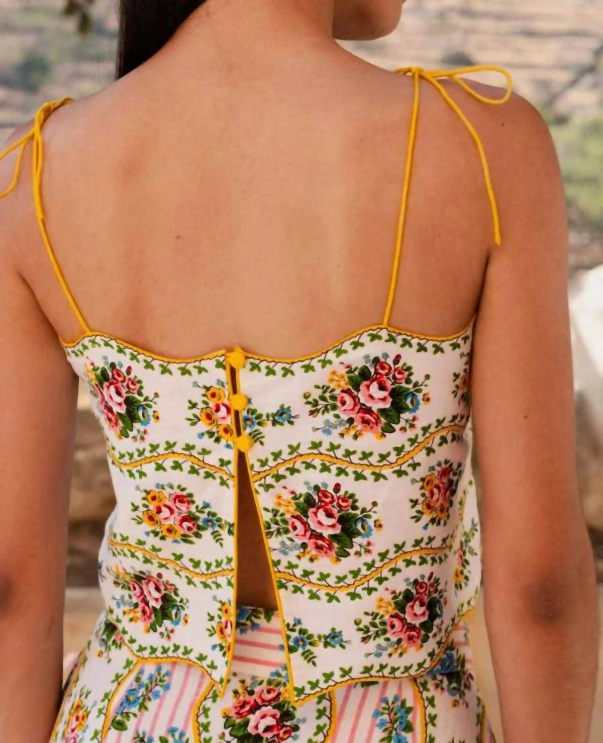 Pink City Prints - Sicily Crop Top
