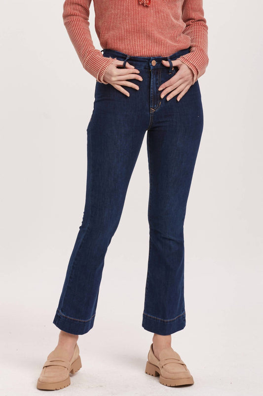 Dear John Denim - Jeanne High Rise Cropped Flare Jeans