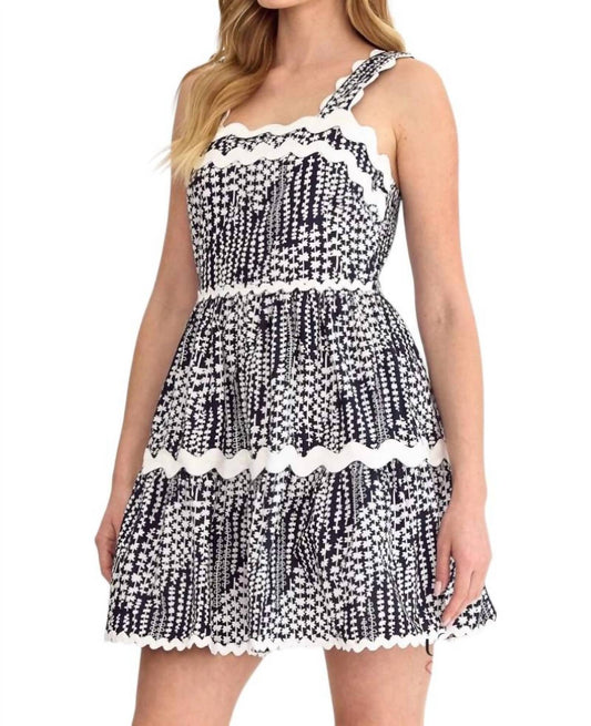 Entro - Tabitha Ric-Rac Trim Sleeveless Mini Dress