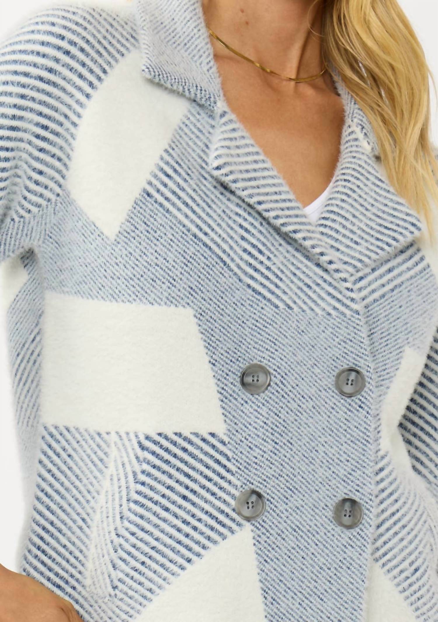 Lovestitch - Luna Sutton Double-breasted Sweater Jacket