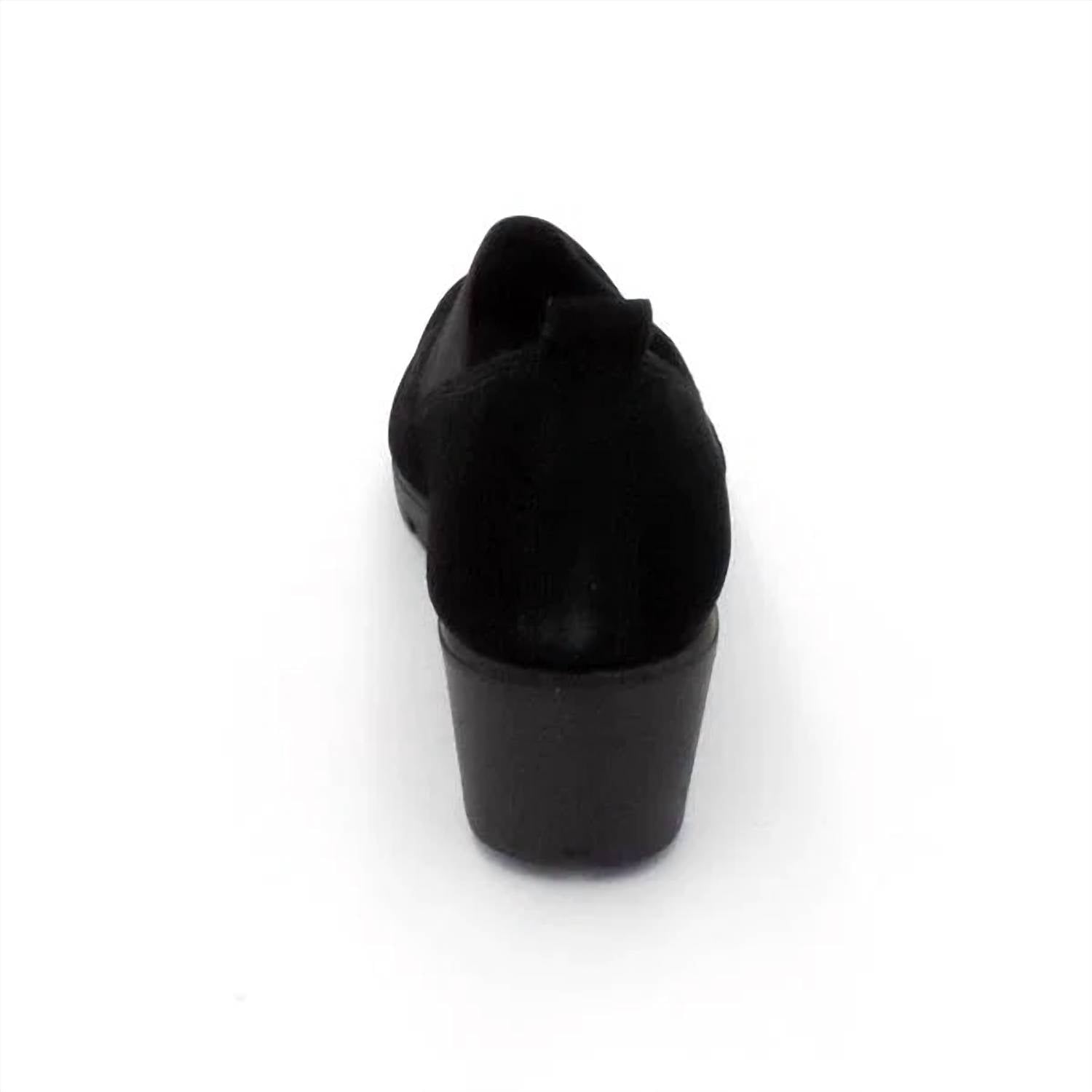 The FLEXX Women's Crosstown Slip-on Shoes in black suede - women's shoe - view 4