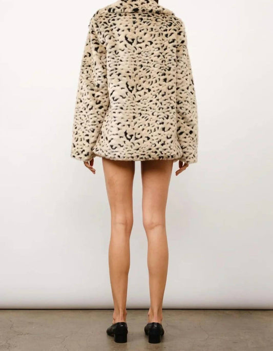 Loucia - Leopard Faux Coat