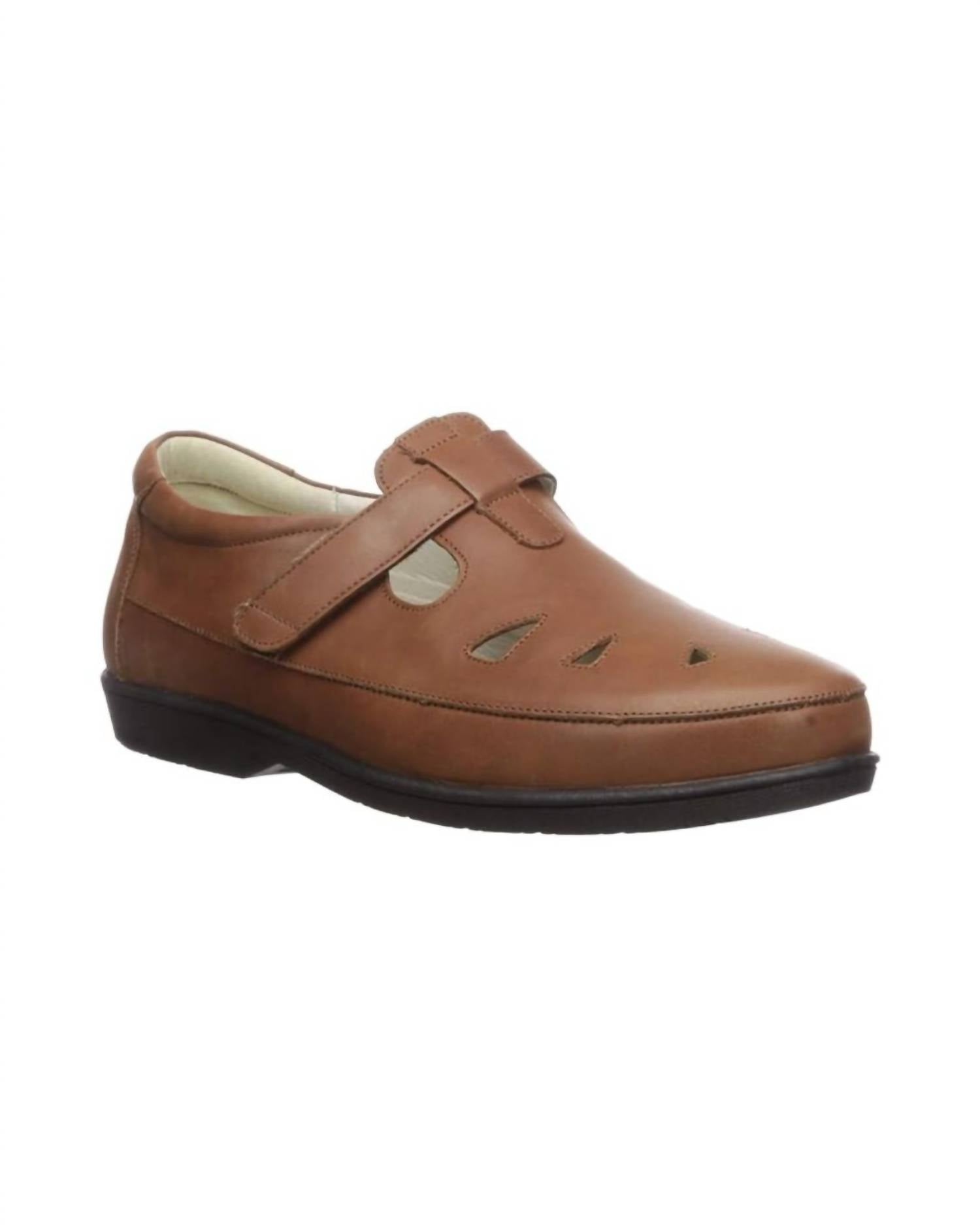 PROPET Women's Ladybug T-strap Walking Shoe in chestnut - women's flats