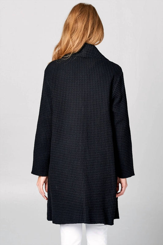 Focus Fashion - Long Waffle Jacket