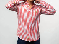 Eight X - Stanford Stripe Frog Linen Shirt