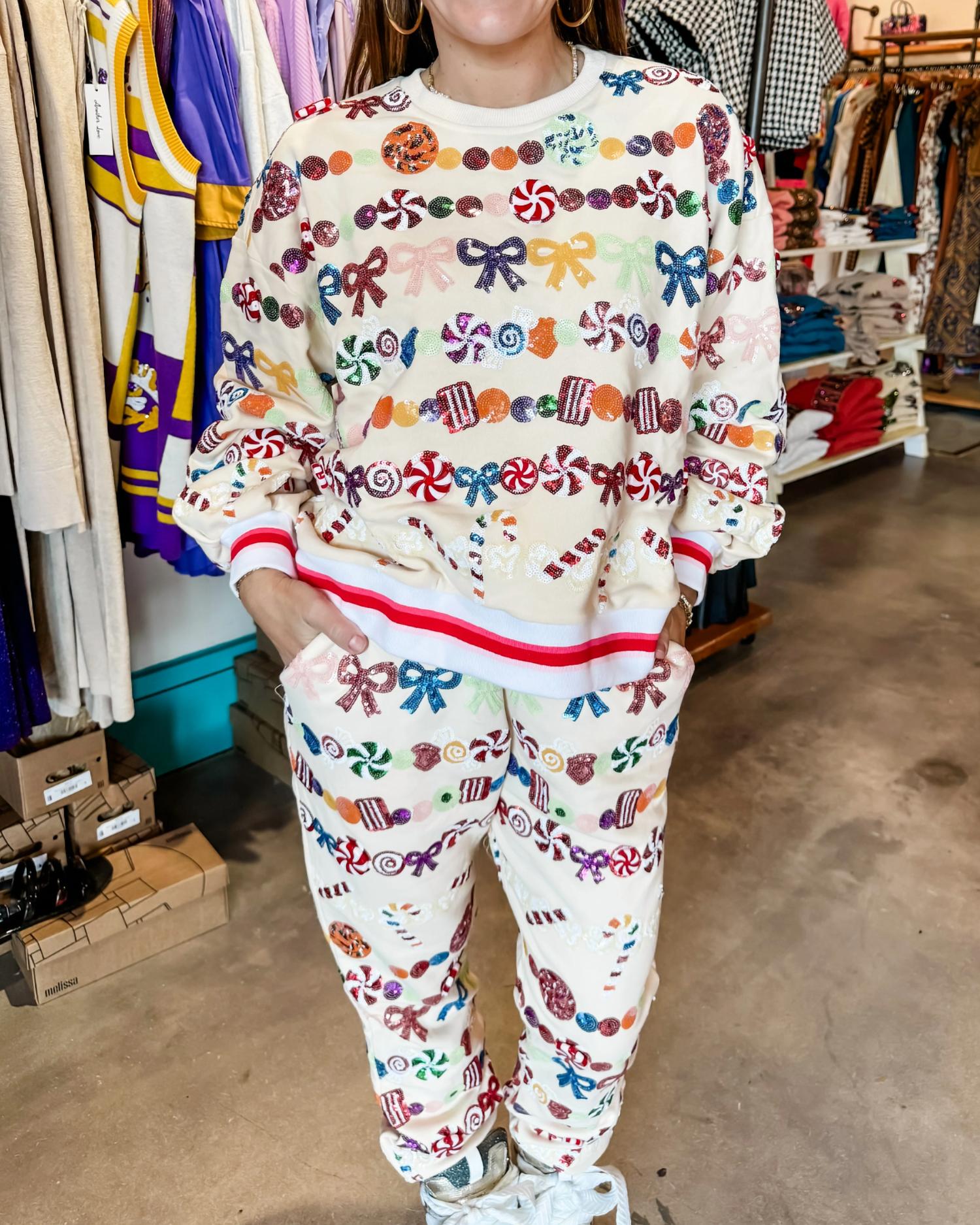 Queen Of Sparkles - Candy Garland Joggers