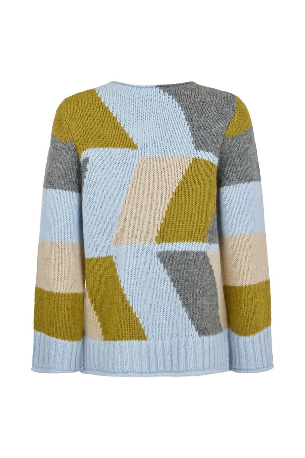 Noen - Geometric Colour Block Knit Sweater