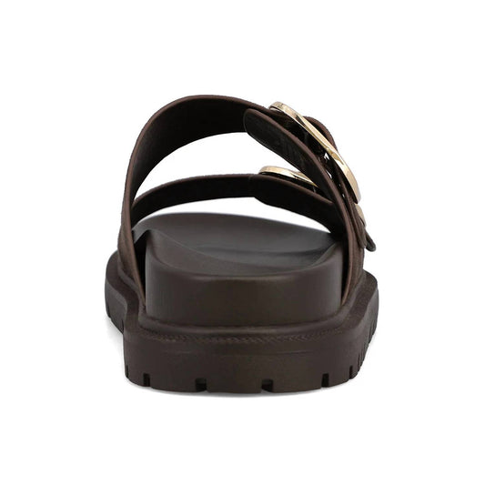 Mia Shoes - Women's Textured Double Buckle Sandal