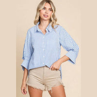 Jodifl - Striped Button Down Top