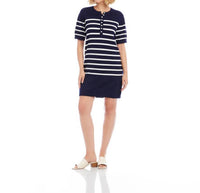 Karen Kane - Short Sleeve Henley Sweater Dress