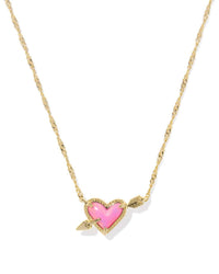 Kendra Scott - Women's Ari Heart Arrow Short Pendant Necklace