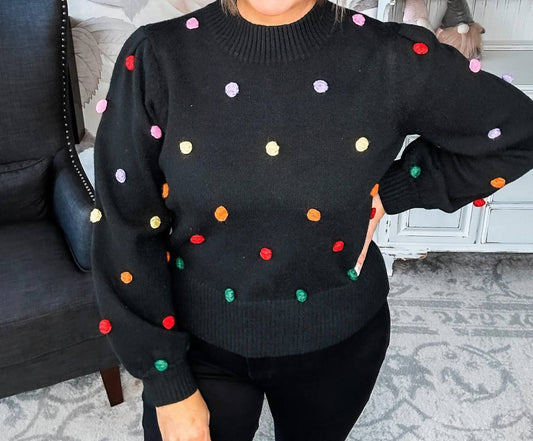 Andree By Unit - Act Like It's My Party Pom Sweater