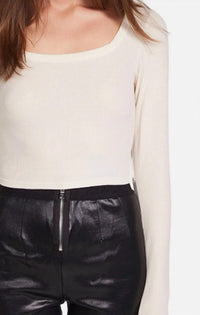 Michael Lauren - Pryderi Cropped Long Sleeve Top