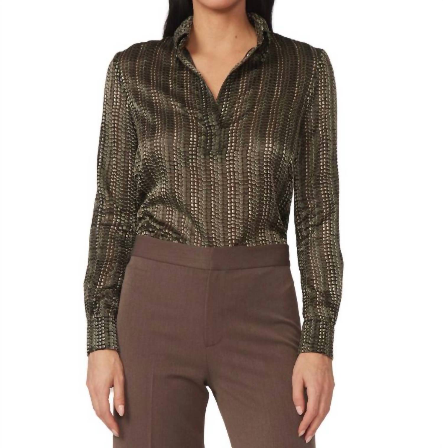 Gilner Farrar - Lia Satin Burnout Blouse