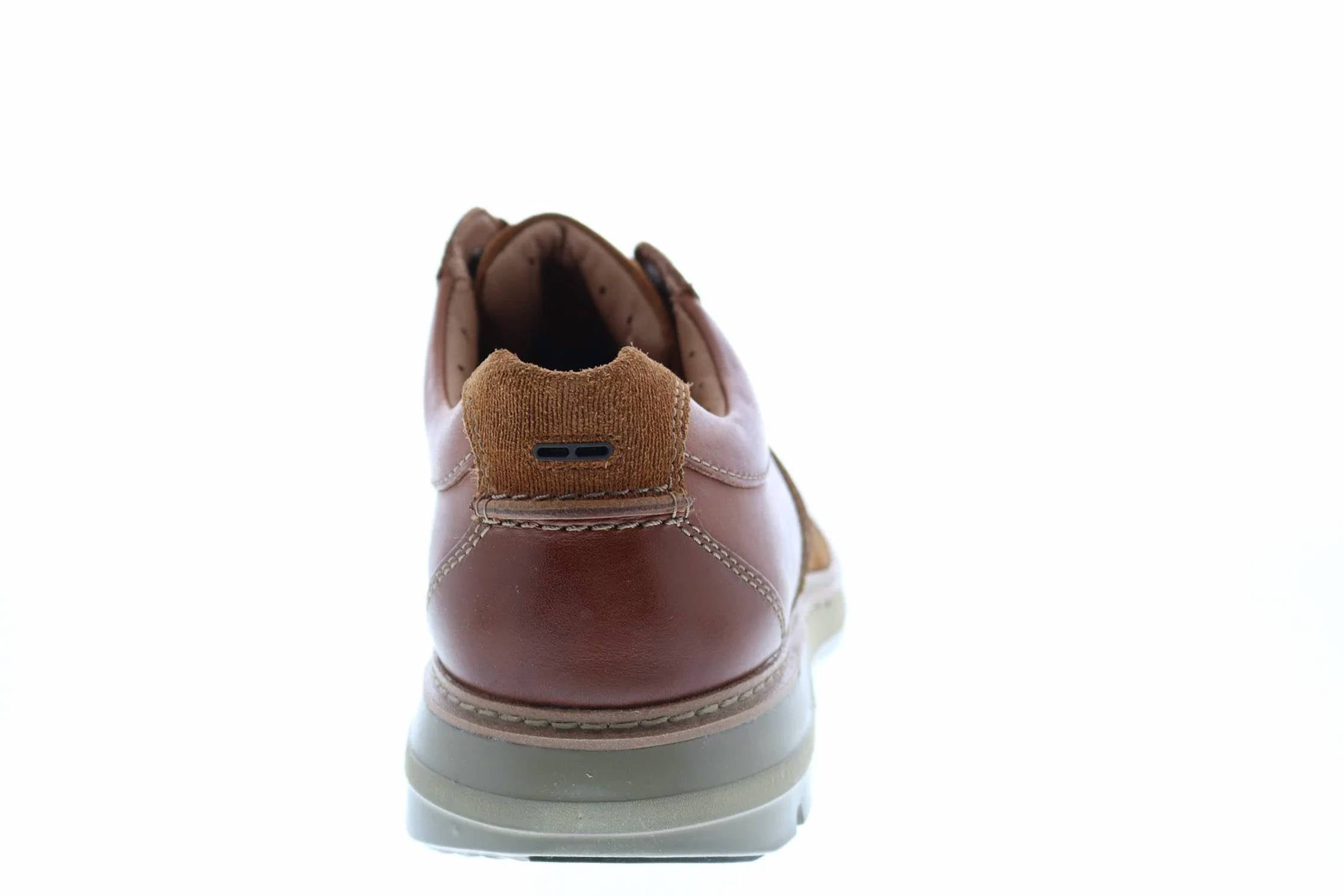 Clarks Men's Ramble Go Shoe in brown - men's sneaker - detail view
