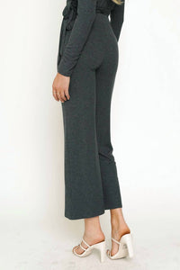Mystree - High Waist Rib Pants