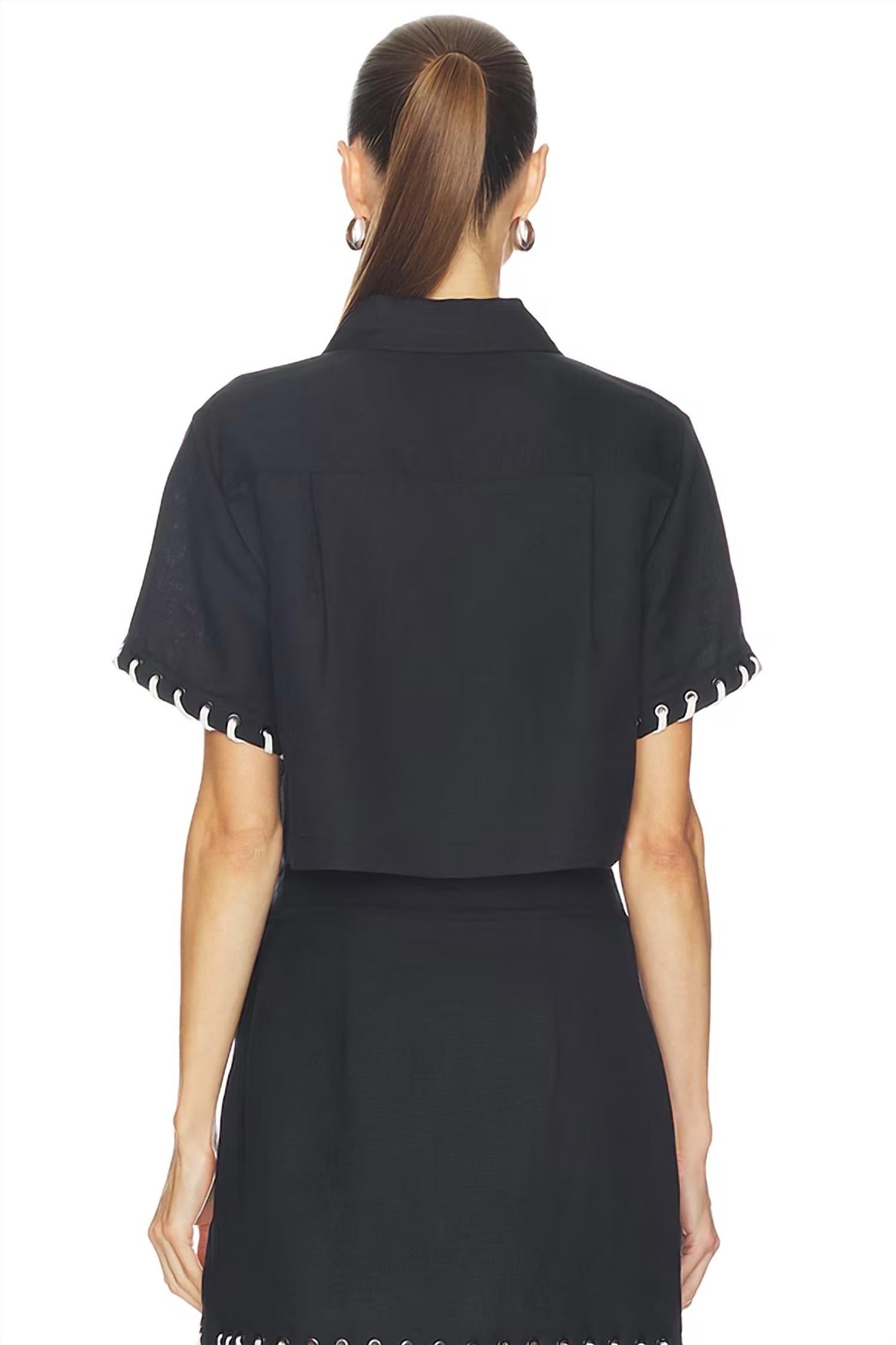 Jonathan Simkhai - Auggie Camp Shirt With Front Patch Pocket