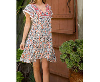 Thml - Mixed Print Embroidered Dress