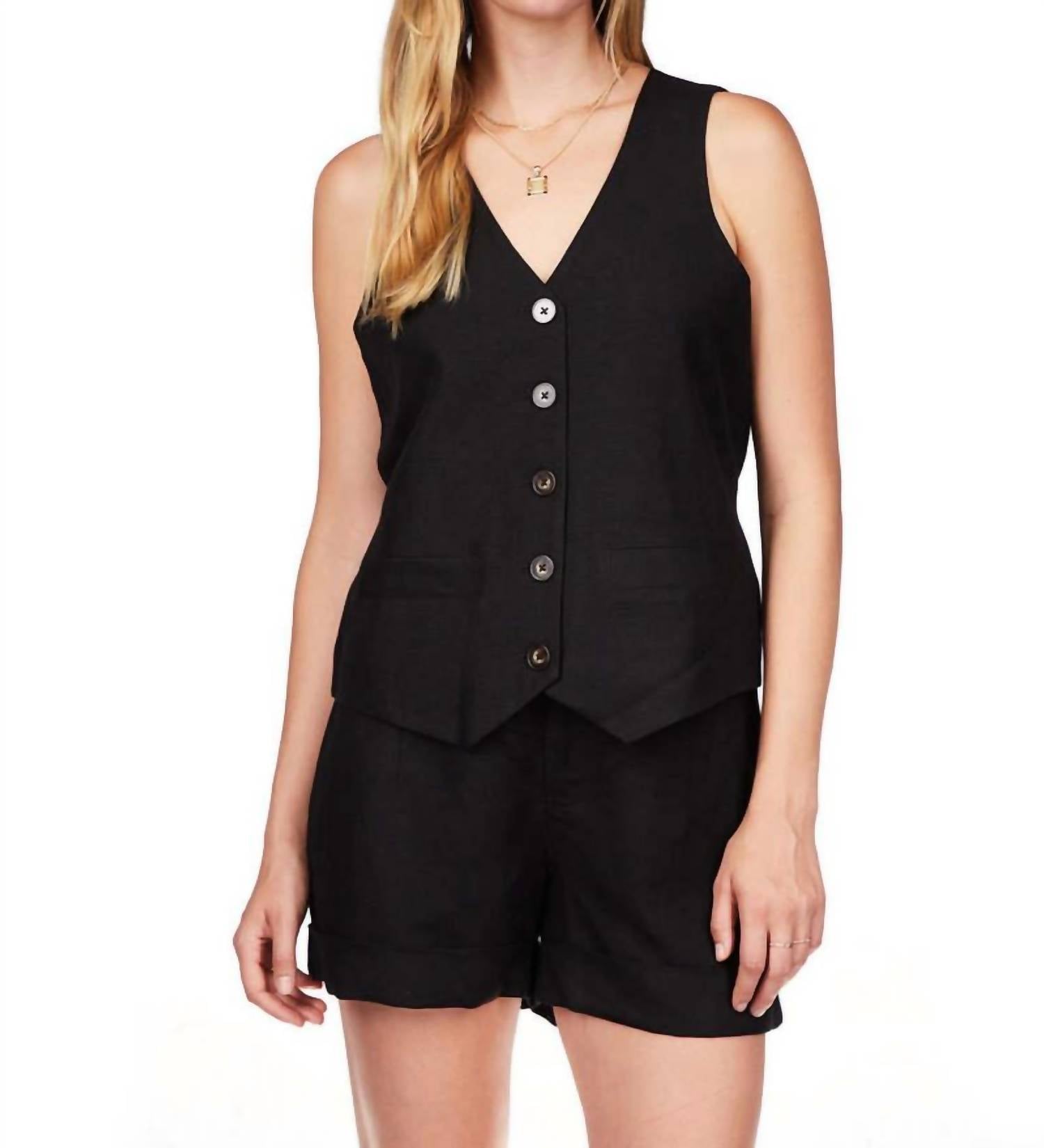 Sanctuary - Women's Modern V Neck Vest