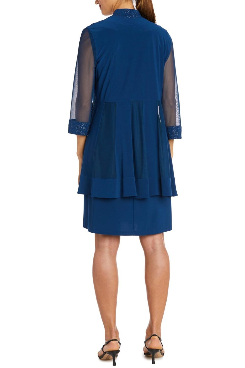 R&M Richards - Shimmery Three Fourth Sleeve Jacket Dress