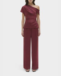 Simkhai - Phoebe Draped Satin Top