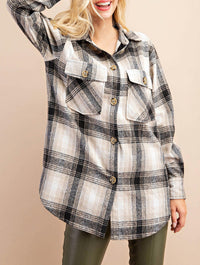 Kori - Plaid Shirt Jacket