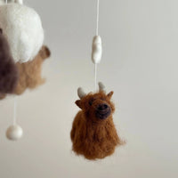 Ganapati Crafts - Kid's Felt Highland Cow Mobile