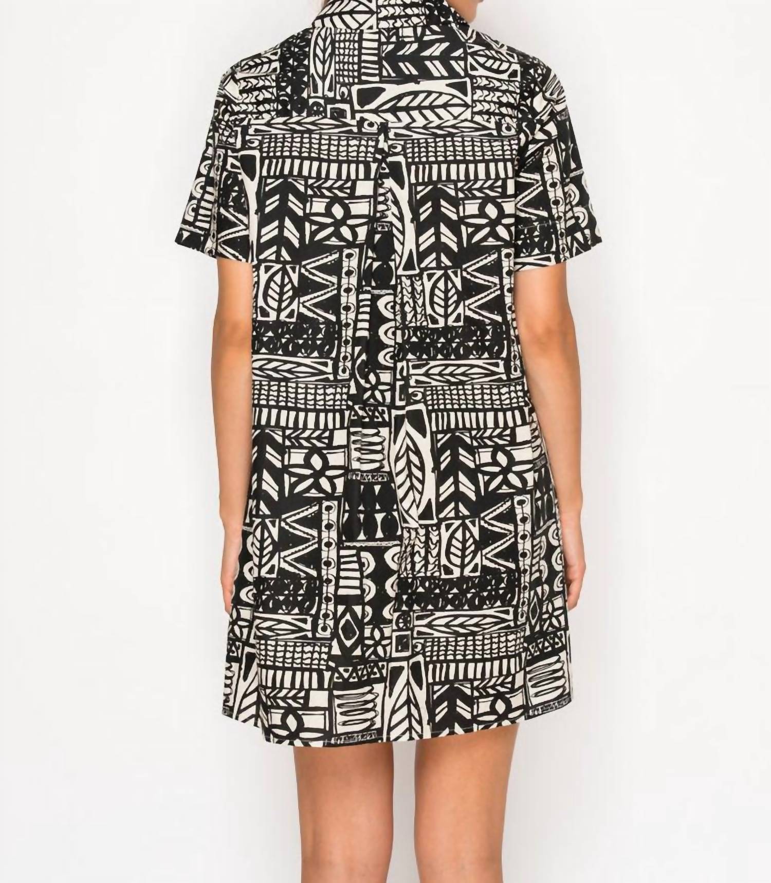 Meet Me In Santorini - Nysa's Ink Shirt Dress