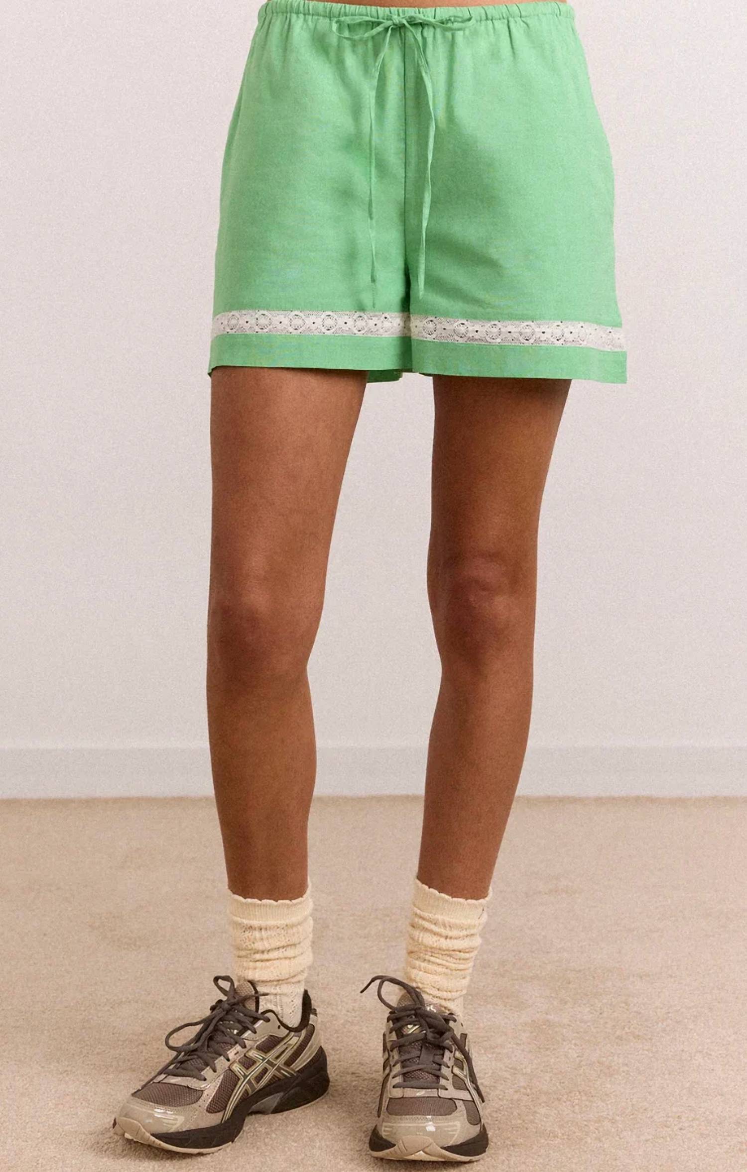 Damson Madder - Jovie Lace Insert Shorts