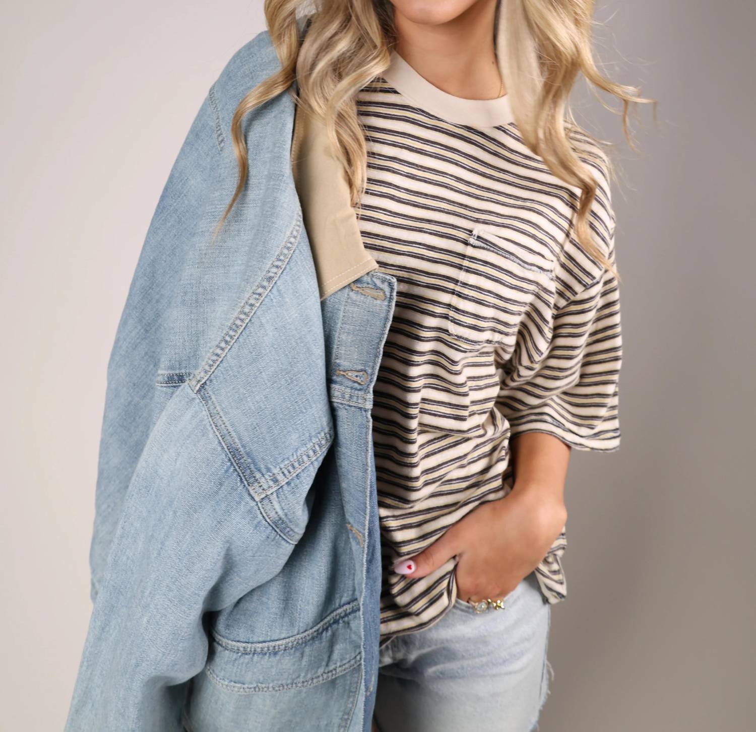 Free People - Women's All Love Stripe Pocket Tee