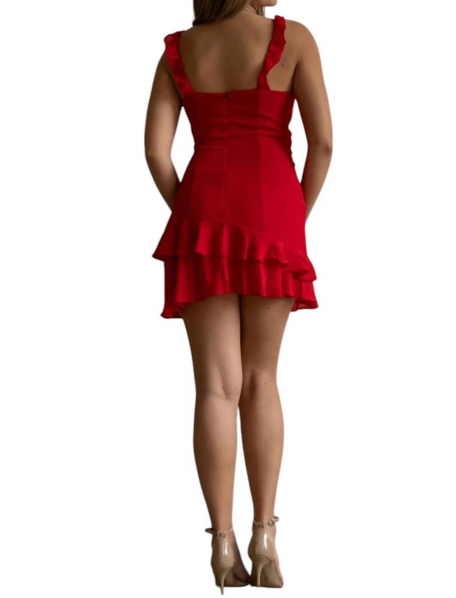 Runaway The Label - Saint Omer Frilled Mini Dress