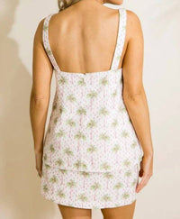 Tcec - Palm Beach Top And Mini Skirt Set