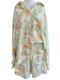 Polagram - Leaf Print Button Up
