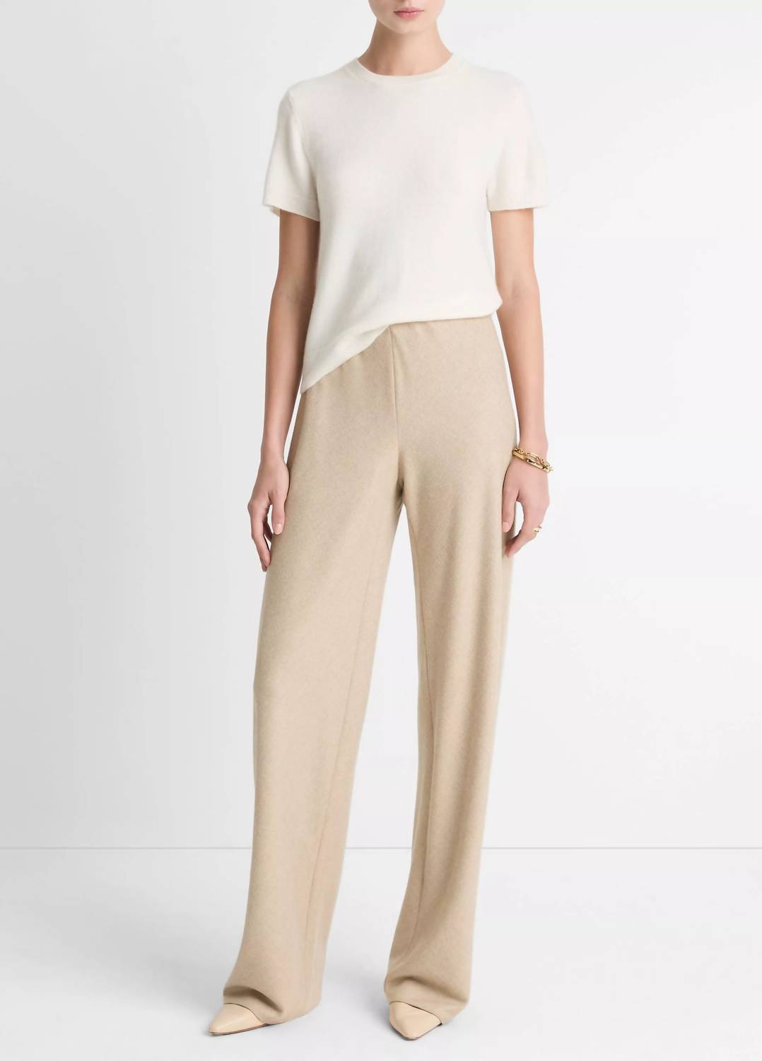 Vince - Italian Wool-blend High-waist Bias Pant