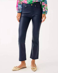 Lilly Pulitzer - Liza Coated Crop Flare Pants