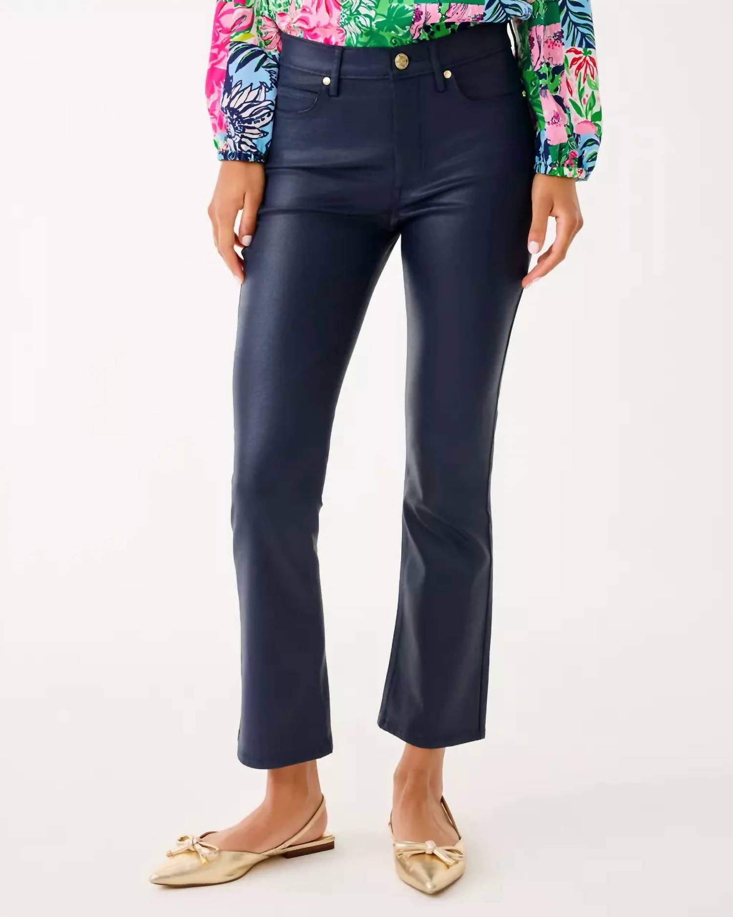 Lilly Pulitzer - Liza Coated Crop Flare Pants