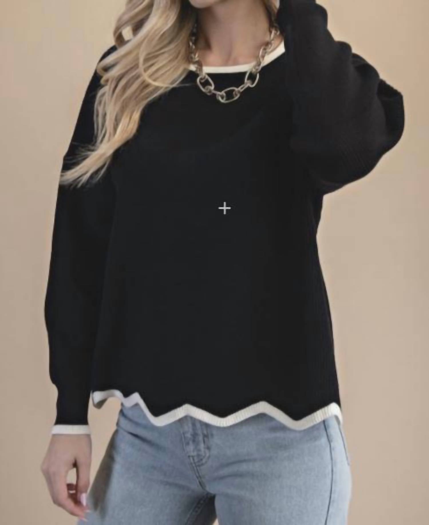 Gigio - Wavy Hem Sweater