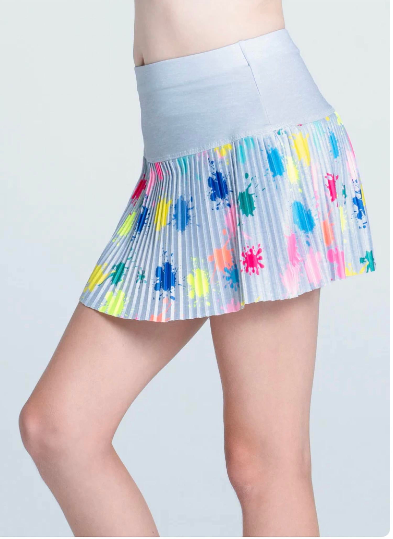 Lucky in Love Smash That Skirt in love smash that skirt in grey - kids' skirt - alternate view