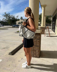 Pretty Simple - Women's Poppy Patent Leather Pickleball Bag