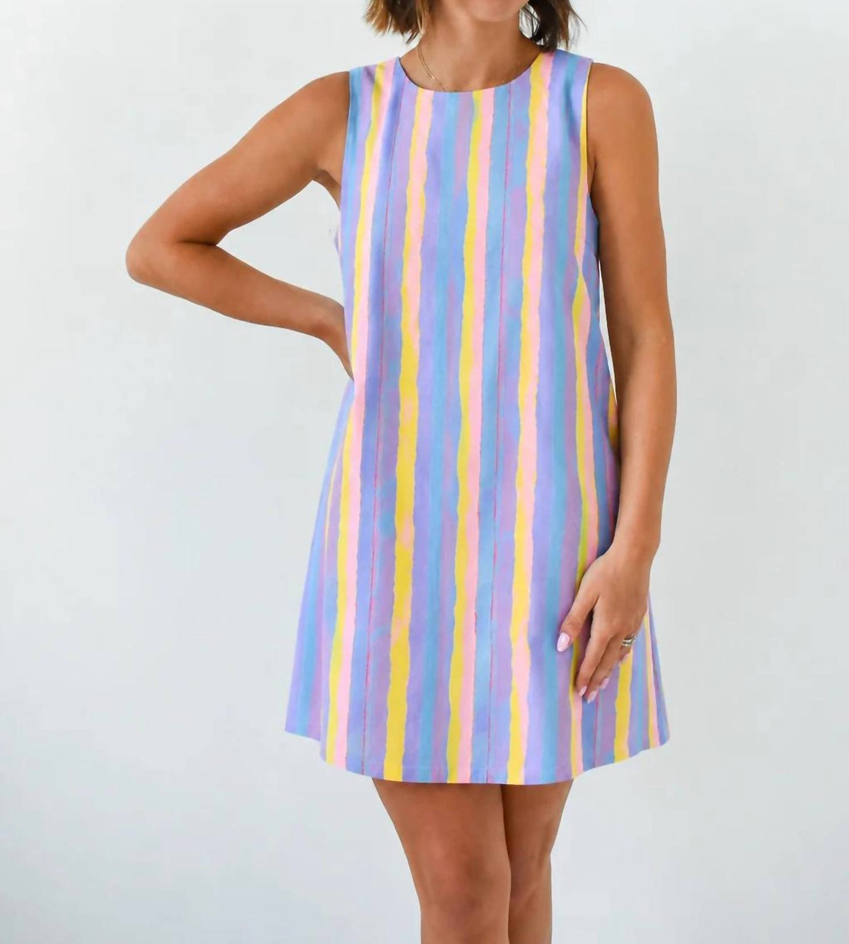 Sugarlips - Dillary Striped Shift Mini Dress