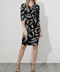 Joseph Ribkoff - Abstract Wrap Dress