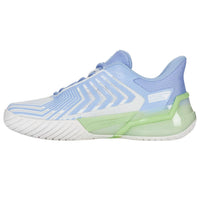 K-Swiss Women's Ultrashot 4 Tennis Shoe in lucent white dutch canal paradise green - women's shoe - detail view