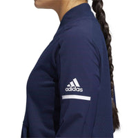 adidas Women's Squad Bomber Jacket in collegiate navy - women's jacket - alternate view