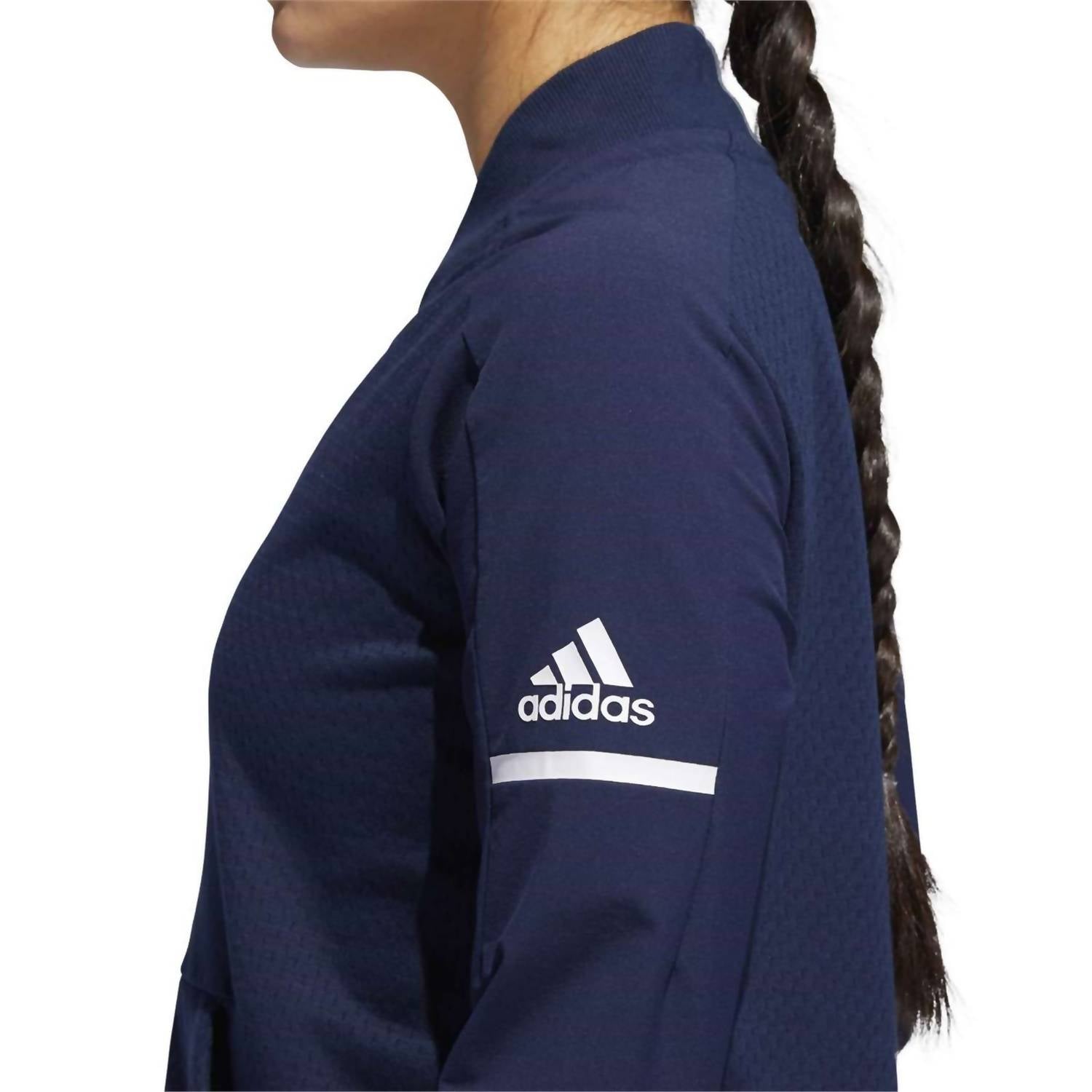adidas Women's Squad Bomber Jacket in collegiate navy - women's jacket - alternate view