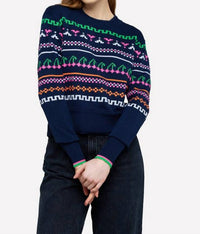 Brodie Cashmere - Elsie Pop Cherries Crewneck Sweater